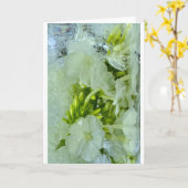 ijsbloesems, kaart (Gele Bloem)