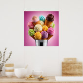 Ijsboeket Poster (Keuken)