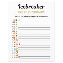 Ijsbreker Emoji Pictionary Spel