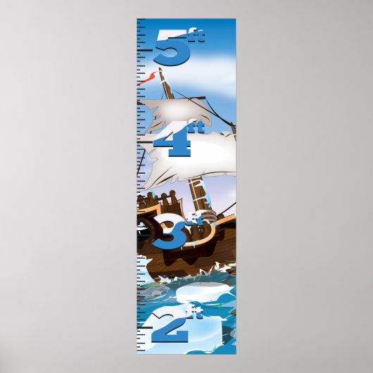 Ijsbreker Schip Groeigrafiek Poster (Voorkant)
