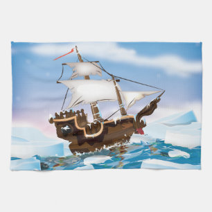 Ijsbreker Schip Theedoek