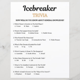 Ijsbreker Trivia Spel