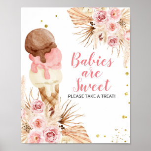 IJscoupe Babys Zijn Lief Pak Een Treat Poster
