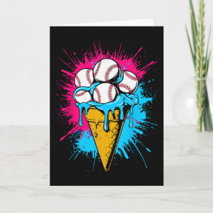 IJscrème Bysebyll Drip Watercolor Mannen Jeugd Jon Kaart
