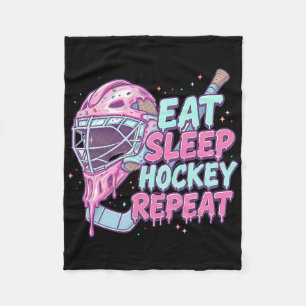 IJscrème Drip Hockey Doelman Masker Eten Slapen Ho Fleece Deken