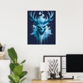 IJsdemon Watercolor Poster (Thuiskantoor)