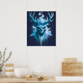 IJsdemon Watercolor Poster (Keuken)