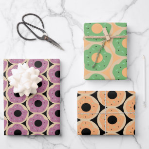 IJsdonuts Halloween Sprinkels Oranje Groen Zwart Inpakpapier Vel
