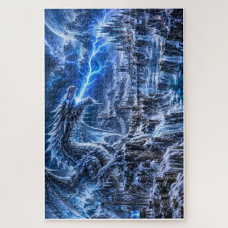 Ijsdraak – Blauwe Bliksemstorm Legpuzzel