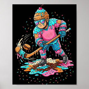IJsdrip Hockey Jongens Jeugd IJshockey Poster