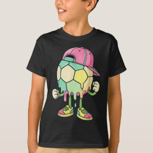 IJsdrip Voetbal Sport Voetbal Drip Voor Meisjes T-shirt