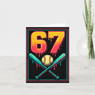 Ijsdruppel honkbal spul 67 Meme Gen Alpha Z Kaart