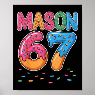 Ijsdruppel Mason Zes Zeven 6 7 Gen Alpha Jargon Poster