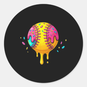 Ijsdruppel Met Strooisel Zachte Drip Voor Meisje Ronde Sticker