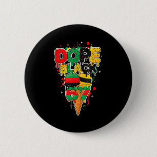 Ijsdruppel Six Seven Meme 6 7 Zwarte Geschiedenis Ronde Button 5,7 Cm