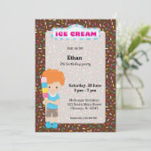 Ijsfeestje Kaart (Staand voorkant)