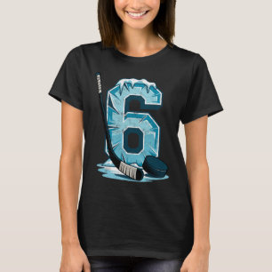 IJshockey 6 Jaar Verjaardag Jongen 6e Verjaardag K T-shirt