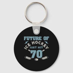 IJshockey 70e verjaardag Toekomstige Speler Puck S Sleutelhanger