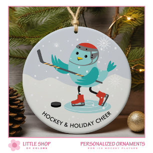 IJshockey Aanpasbare Foto Keramisch Ornament