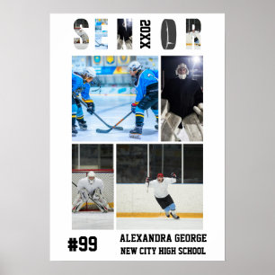 IJshockey Afstudeer Senioren Avond Poster