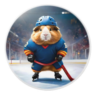 ijshockey-cavia, keramische knop