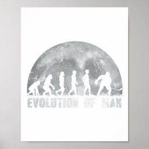 IJshockey evolutie voor ijshockeyspelers Poster