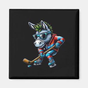 IJshockey Ezel Doet Cool Sport Magneet
