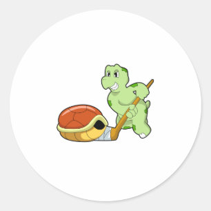 IJshockey Ice hockey-stick Ronde Sticker