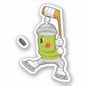IJshockey Ice hockey-stick Sticker (Voorkant)