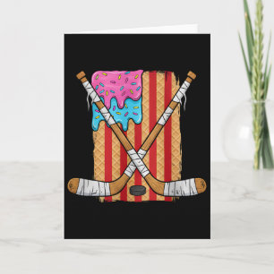 IJshockey Ijs Drip Jongens Amerikaanse Vlag Jeugd Kaart