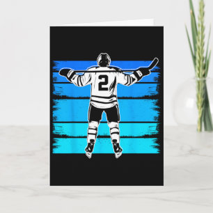 IJshockey Jongens Nummer 2 2e Verjaardag 2 Jaar Ou Kaart