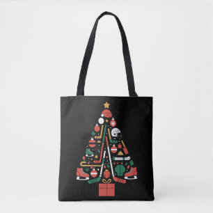 IJshockey Kerstboom Kerst Sporten Draagtas