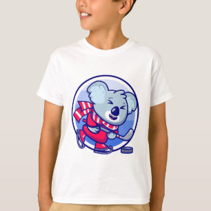 IJshockey Kinderen Koala I Grappige Dieren Sport T-shirt