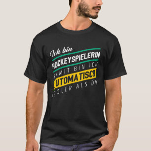 IJshockey meisjes hockey gif voor ijshockey speler T-shirt