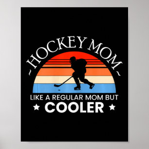 IJshockey Moeder Speler Keeper Schaatsers Team Puc Poster