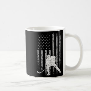 IJshockey patriottische amerikaanse vlag ijshockey Koffiemok