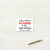 ijshockey post-it® notes (Op bureau)