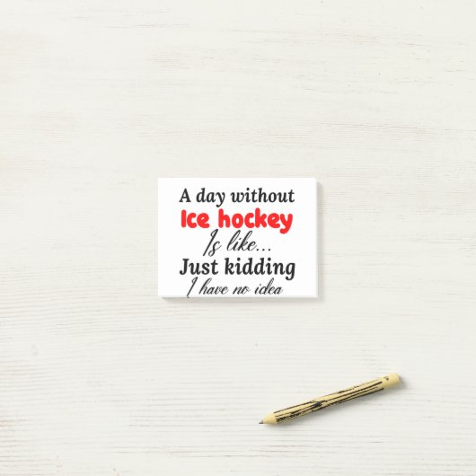 ijshockey post-it® notes (Op bureau)