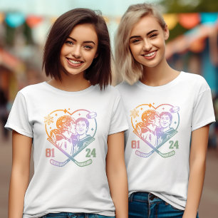 IJshockey Romance Team Hollanov Shane & Ilya Boek T-shirt