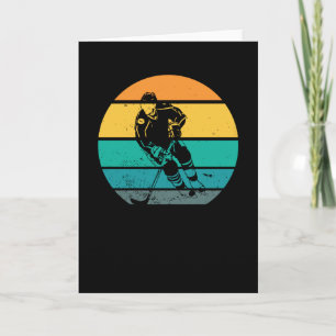 ijshockey   Speler Gift Idee Retro Kaart