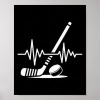 IJshockey Speler Stok En Puck Hartslag F