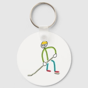 Ijshockey Stickman Sleutelhanger