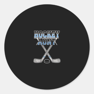 IJshockey tante trotse tante van speler keeper spo Ronde Sticker