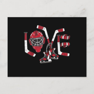 IjsHockey Valentijnsdag Liefde Cadeau Jongens Meis Feestdagenkaart