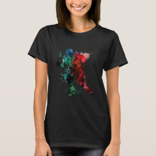 IJshockey veld hockey kleurrijke ijshockey speler T-shirt