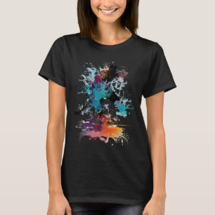 IJshockey veld hockey kleurrijke ijshockey speler T-shirt