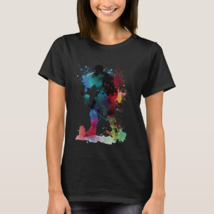 IJshockey veld hockey kleurrijke ijshockey speler T-shirt