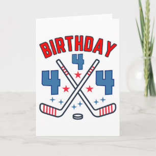 IJshockey Vier Verjaardag Jongen 4de Feest Jongens Kaart