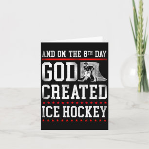 IJshockey Vintage Faith God Prestatie Kaart