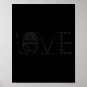 IJshockey Vintage Liefde Liefde Poster